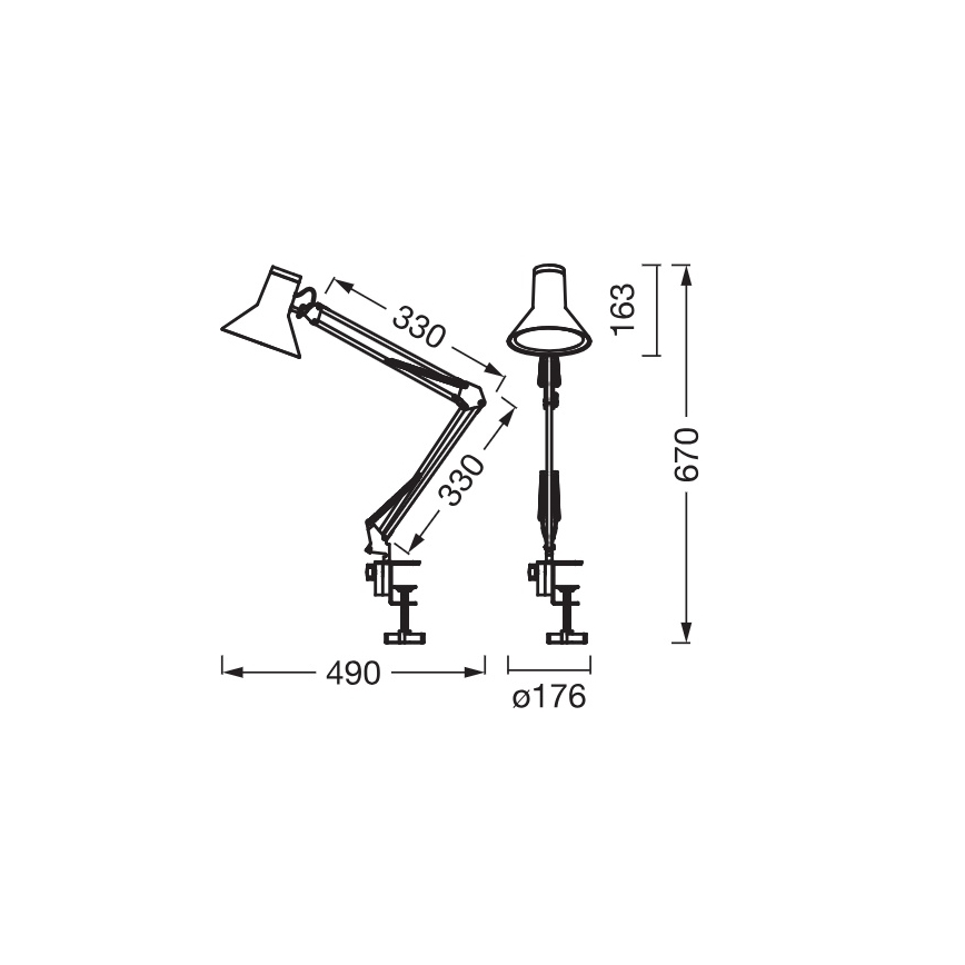 Osram - dimmbare LED-Schreibtischlampe mit Clip OFFICE LINE LED/9W/230V 3000K weiß