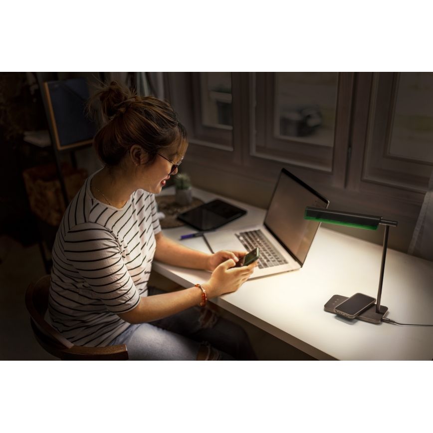 Osram - Dimmbare LED-Schreibtischlampe OFFICE LINE LED/19W/230V 3000/4000/6500K schwarz