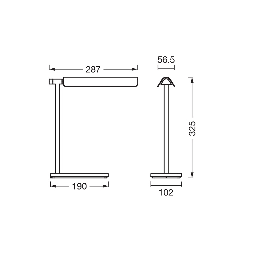 Osram - Dimmbare LED-Schreibtischlampe OFFICE LINE LED/19W/230V 3000/4000/6500K schwarz