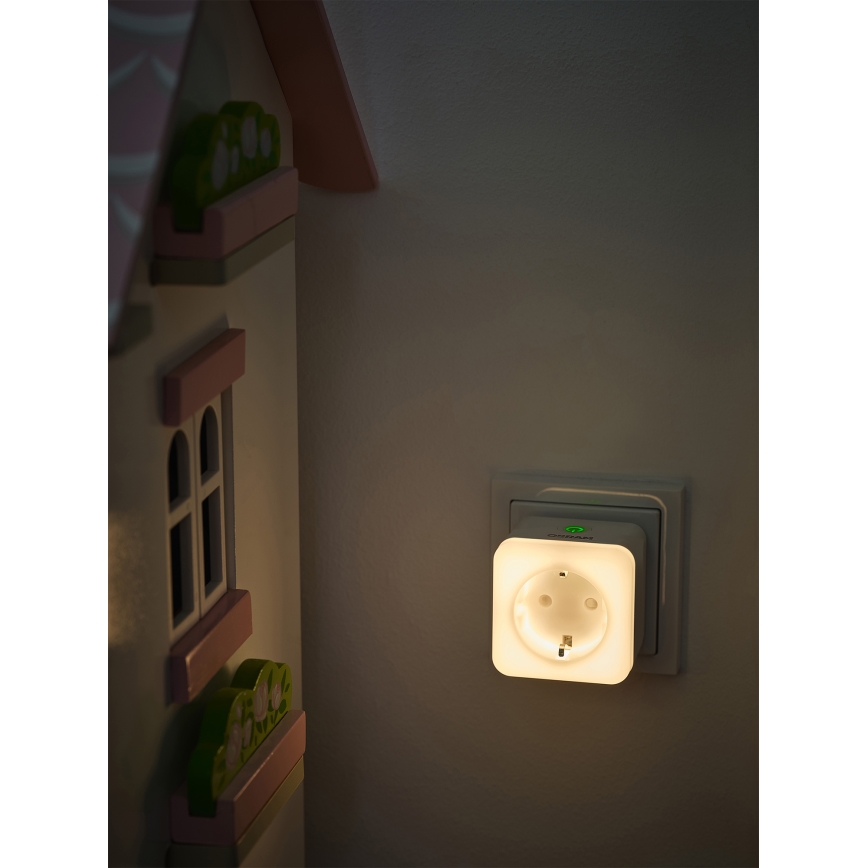 Osram - Dimmbare LED-Schuko-Steckdose mit Beleuchtung SMART+ NIGHTLIGHT 3680W/230V Wi-Fi