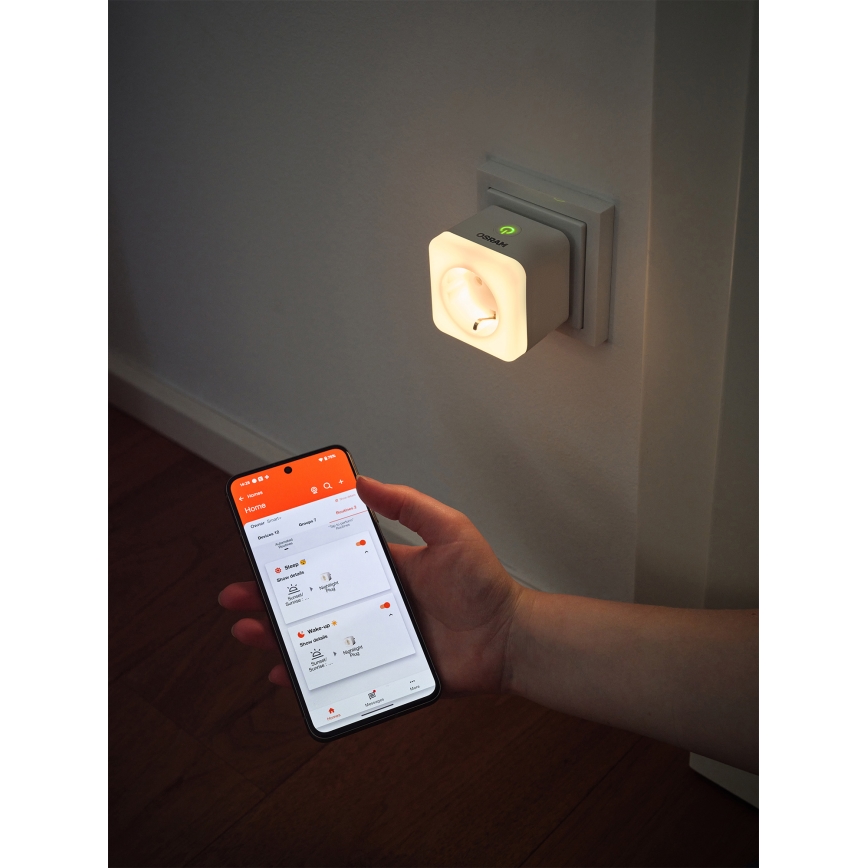 Osram - Dimmbare LED-Schuko-Steckdose mit Beleuchtung SMART+ NIGHTLIGHT 3680W/230V Wi-Fi