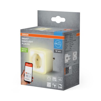 Osram - Dimmbare LED-Schuko-Steckdose mit Beleuchtung SMART+ NIGHTLIGHT 3680W/230V Wi-Fi