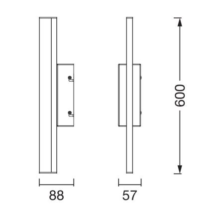 Osram - Dimmbares LED‑Spiegellicht ORBIS MIRROR LED/10W/230V 3000/4000K 60 cm IP44