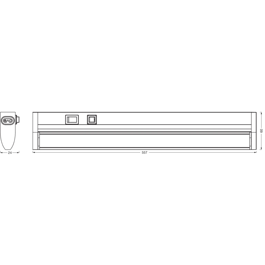 Osram - dimmbare LED-Unterbauleuchte LINEAR TURN LED/10W/230V 3000/4000/6500K 55 cm weiß