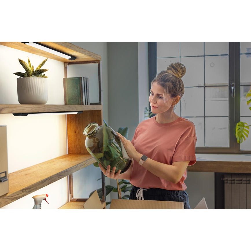 Osram - Dimmbare LED-Unterbauleuchte mit Bewegungsmelder LINEAR EDGE LED/8W/230V 3000/4000/6500K 50 cm schwarz