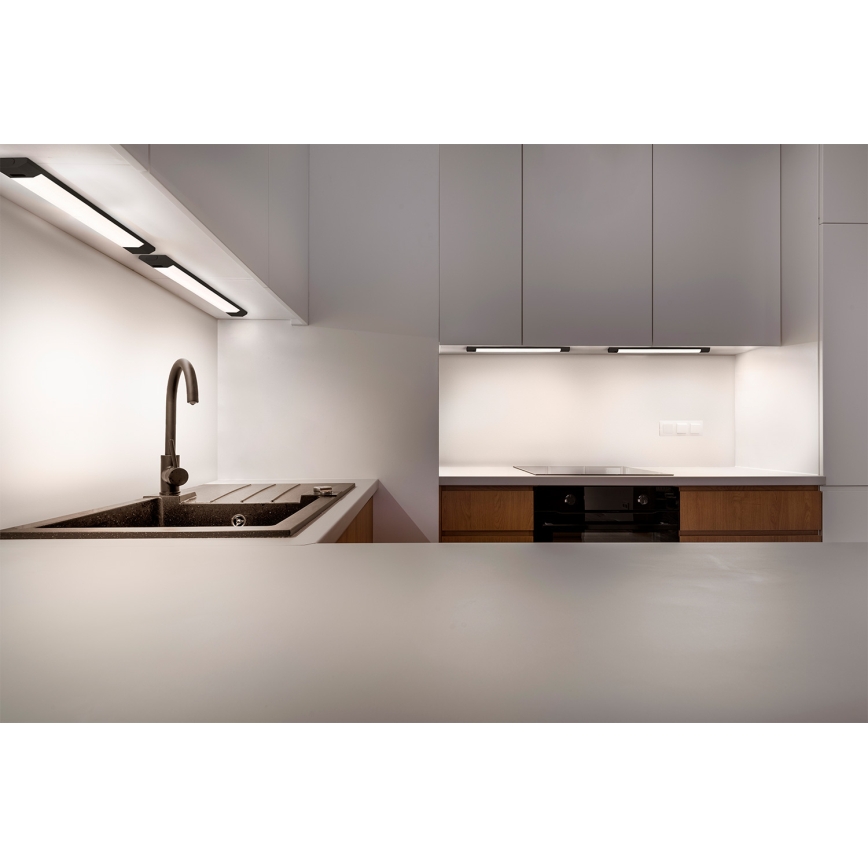 Osram - Dimmbare LED-Unterbauleuchte mit Bewegungsmelder LINEAR EDGE LED/8W/230V 3000/4000/6500K 50 cm schwarz