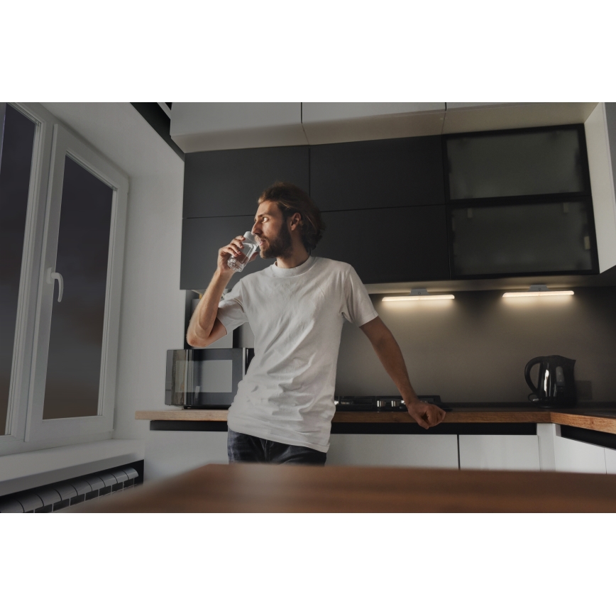 Osram - dimmbare LED-Unterbauleuchte mit Bewegungs- und Dämmerungssensor LINEAR LED/5W/3,7V 2200 mAh 3000K 35 cm weiß