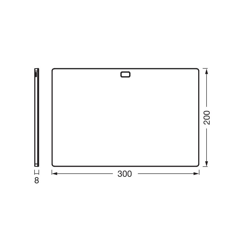 Osram - LED dimmbare Unterbauleuchte mit Bewegungsmelder UNDERCABINET LED/7,5W/230V 3000/4000/6500K 20x30 cm schwarz