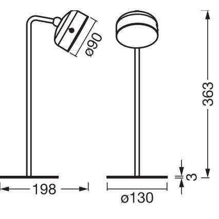 Osram - Dimmbare wiederaufladbare 3-in-1-Tischlampe DECOR HELPER LED/1,8W/5V weiß