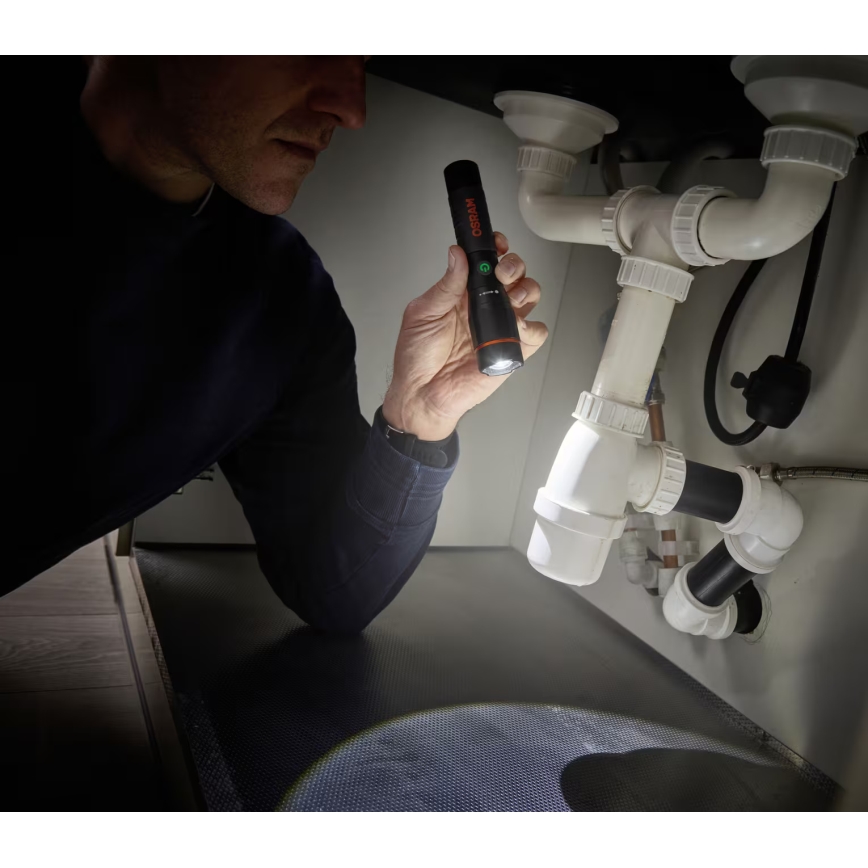 Osram - dimmbare, wiederaufladbare LED-Taschenlampe LEDINSPECT PRO TORCH 800 LED/8W/3,7V 2200 mAh IP44