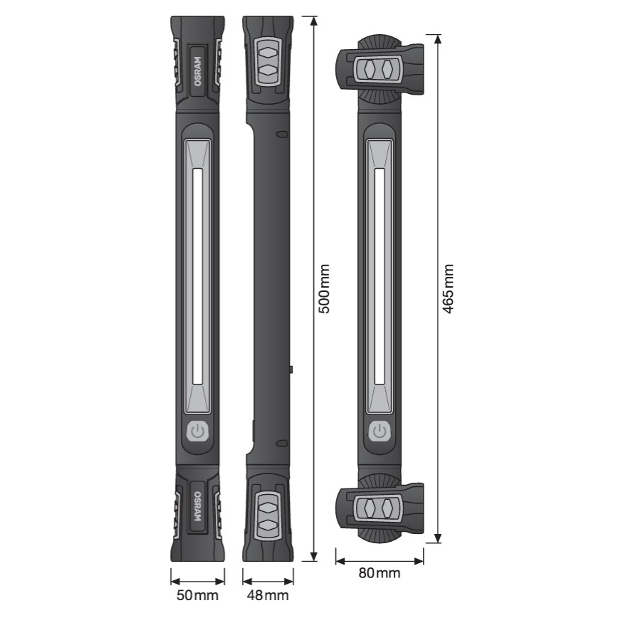 Osram - dimmbare, wiederaufladbare LED-Taschenlampe LEDINSPECT UTILITY1000 LED/19W/7,4V