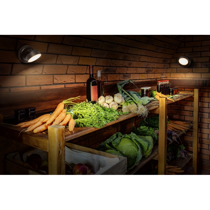 Osram - Dimmbare, wiederaufladbare Touch-Wandleuchte NIGHTLUX LED/1,8W/5V schwarz