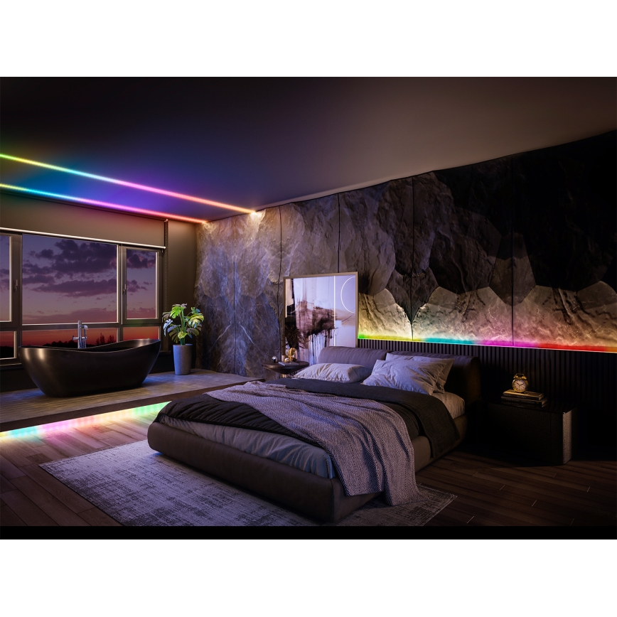 Osram - SMART+ MAGIC LED-RGB-Streifen, dimmbar, 5m, LED/35W/230V, Wi‑Fi + Fernbedienung