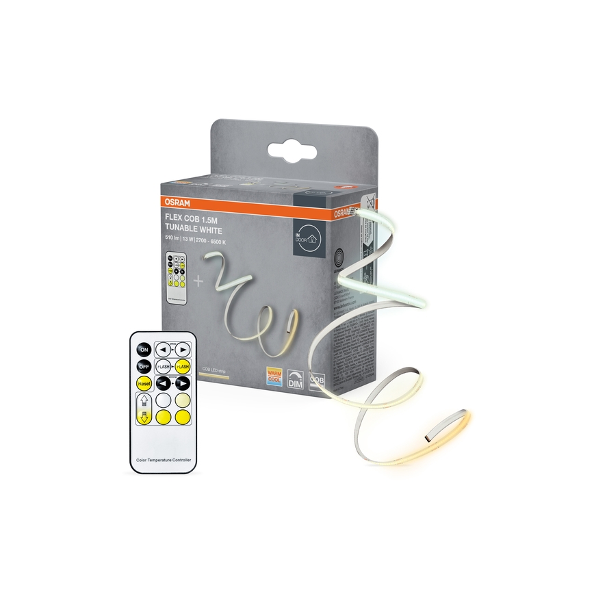 Osram - Dimmbarer LED-Streifen FLEX COB 1,5m LED/13W/230V 2700-6500K + Fernbedienung