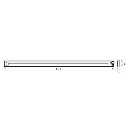 Osram - Dimmbarer LED-Streifen FLEX COB 1,5m LED/13W/230V 2700-6500K + Fernbedienung