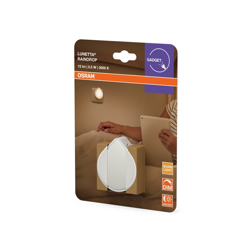 Osram - Dimmbares LED-Orientierungslicht für die Steckdose LUNETTA LED/0,5W/230V