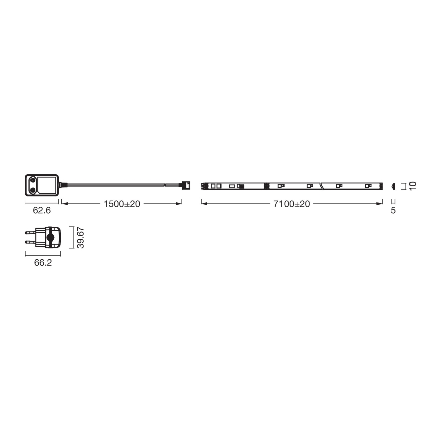 Osram - dimmbares RGBW-LED-Band FLEX 7m LED/18W/230V + Fernbedienung