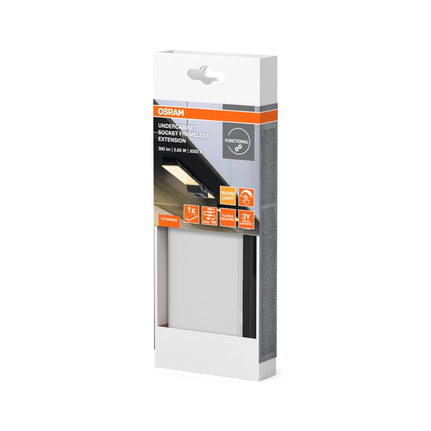 Osram - Erweiterungsset für LED-Unterbauleuchte UNDERCABINET LED/3,85W/36V 3000K 8,1x17,9 cm schwarz