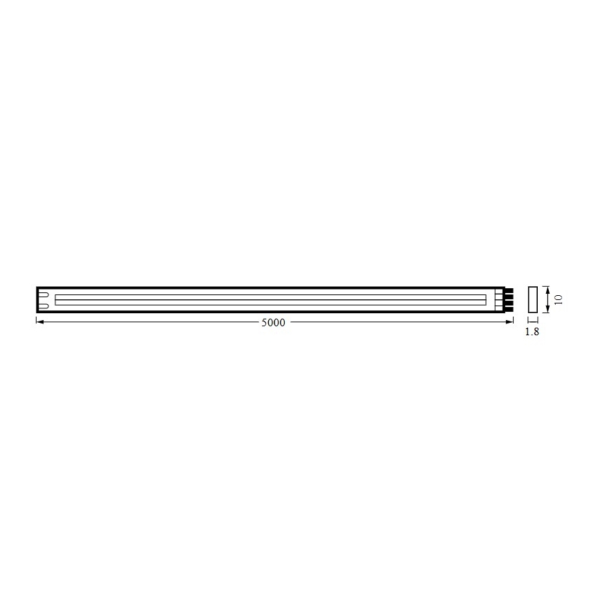 Osram - dimmbarer LED-Streifen FLEX COB 5 m LED/35 W/230 V 2700-6500 K + Fernbedienung