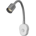 Osram - Flexible Wandleuchte PLUG TUBE FLEX 1xGU10/5W/230V matt chrom/weiß