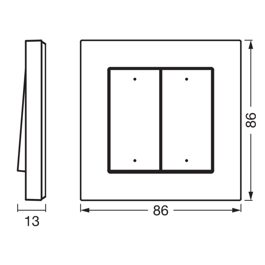Osram - Kabelloser 4-Tasten-Schalter SMART+ 5V Wi-Fi