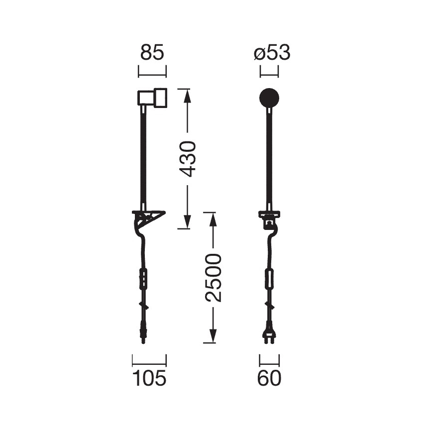 Osram - Klemmlampe CLIP STEP FLEX 1xGU10/5W/230V weiß