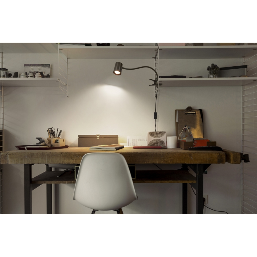 Osram - Klemmleuchte DESK LINE 1xGU10/9W/230V schwarz