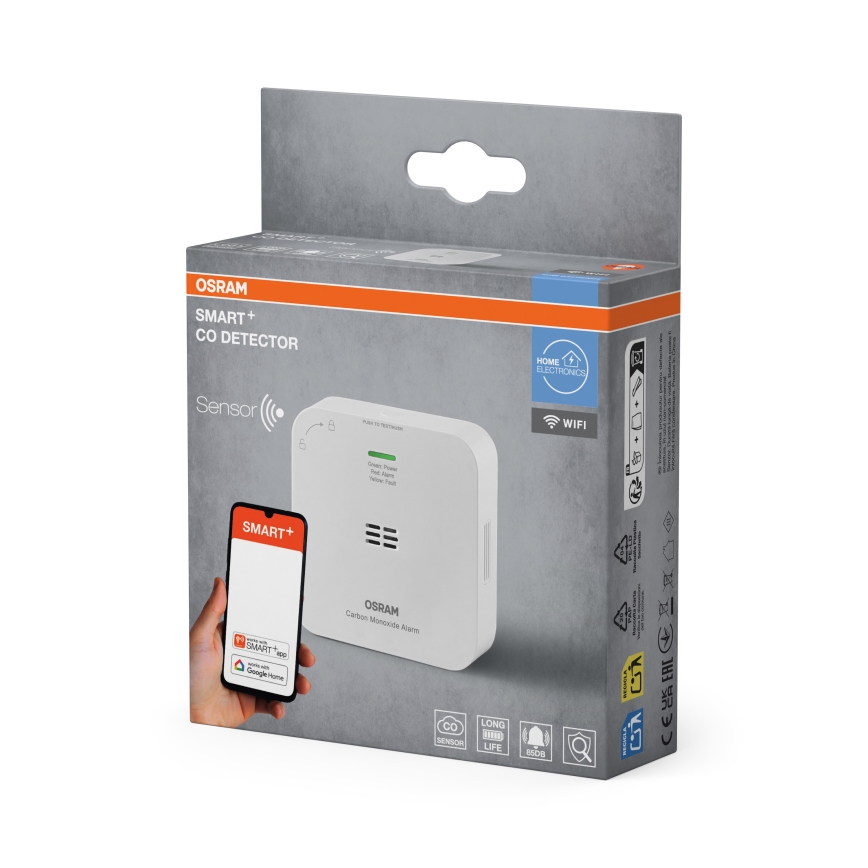 Osram - Kohlenmonoxidmelder SMART+ 2xAA Wi-Fi