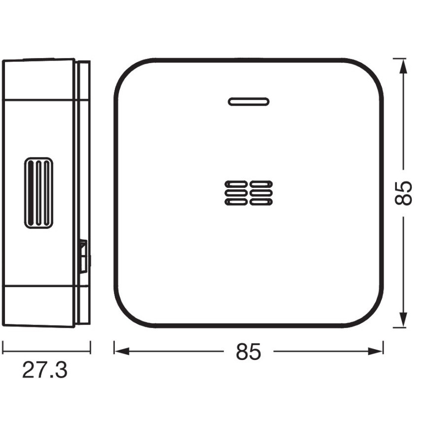 Osram - Kohlenmonoxidmelder SMART+ 2xAA Wi-Fi
