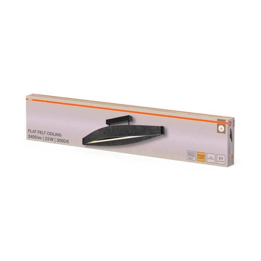 Osram - LED Aufbau-Deckenleuchte DECOR FLAT LED/23W/230V grau