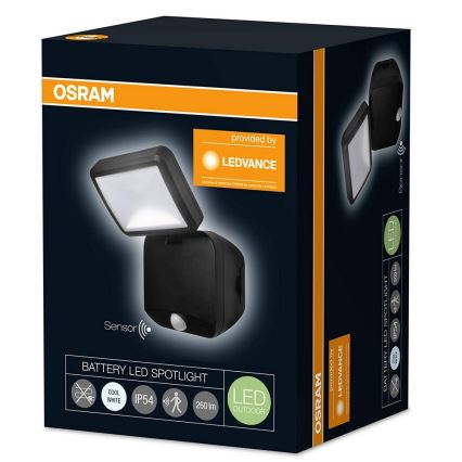 Osram - LED Auβen-Wandbeleuchtung mit Sensor BATTERY LED/4W/6V IP54