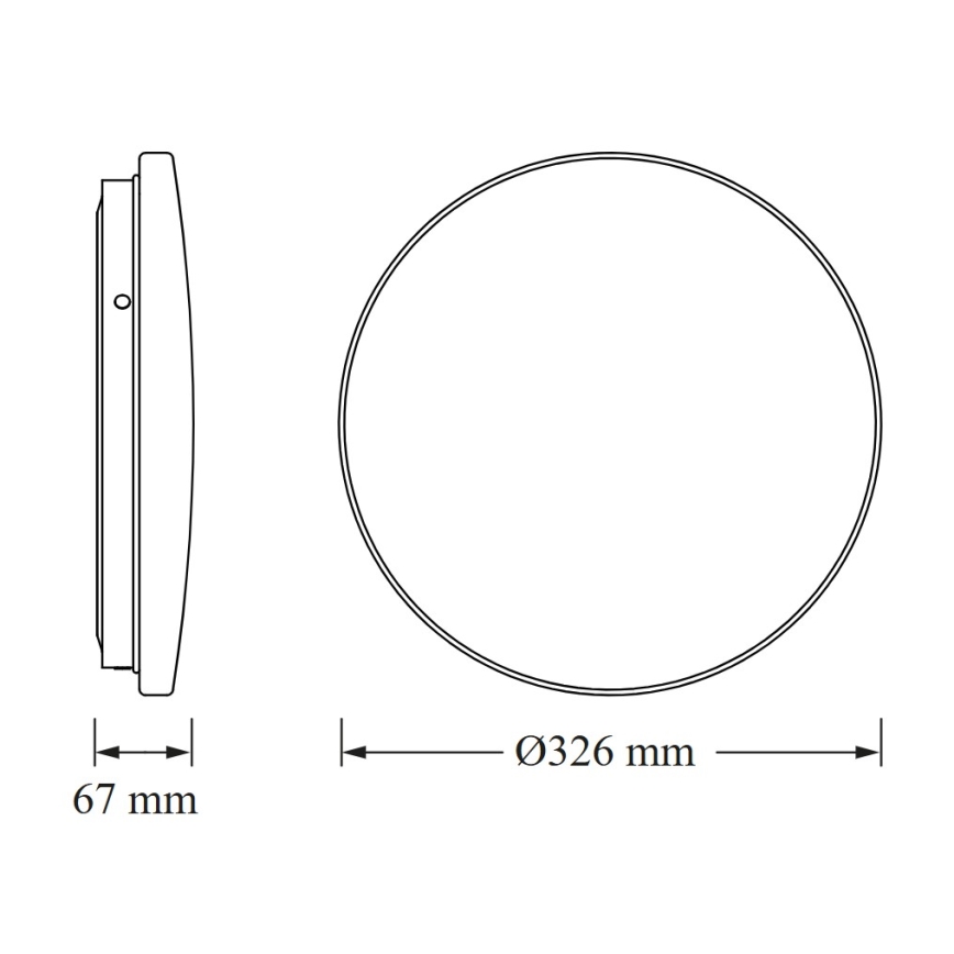 Osram - LED-Badezimmer-Deckenleuchte CEILING ROUND LED/18W/230V 6500K Ø 33 cm IP44 weiß