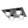 Osram - LED-Badezimmer-Deckenleuchte ORBIS FLAME 4xLED/5,5W/230V 3000/4000K IP44 schwarz