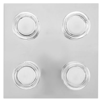Osram - LED-Deckenleuchte für Badezimmer ORBIS FLAME 4xLED/5,5W/230V 3000/4000K IP44 glänzender Chrom