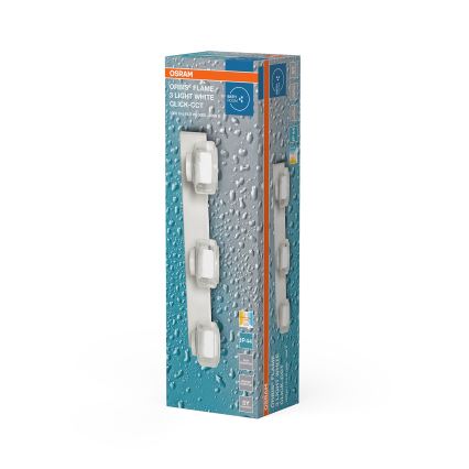 Osram - LED-Bad-Wandleuchte ORBIS FLAME 3xLED/5,5W/230V 3000/4000K IP44 weiß