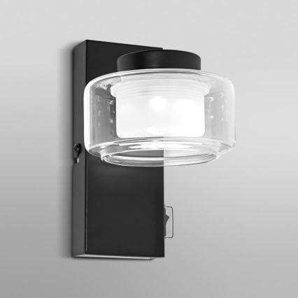 Osram - LED Badezimmer-Wandleuchte ORBIS FLAME LED/5,5W/230V 3000/4000K IP44 schwarz