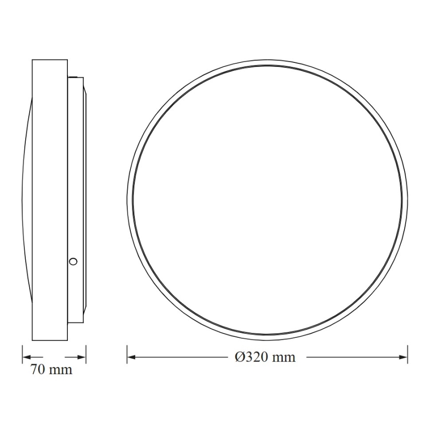 Osram - LED-Deckenleuchte mit Dämmerungssensor CEILING LUXO LED/18W/230V Ø 32 cm, gold