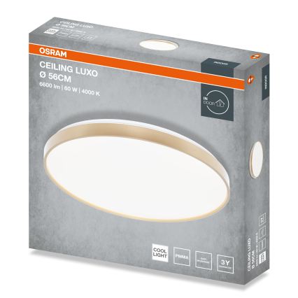 Osram - LED-Deckenleuchte CEILING LUXO LED/60W/230V Ø 56 cm goldfarben