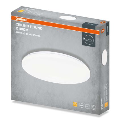 Osram - LED-Deckenleuchte CEILING ROUND LED/36W/230V 3000K Ø 48 cm weiß