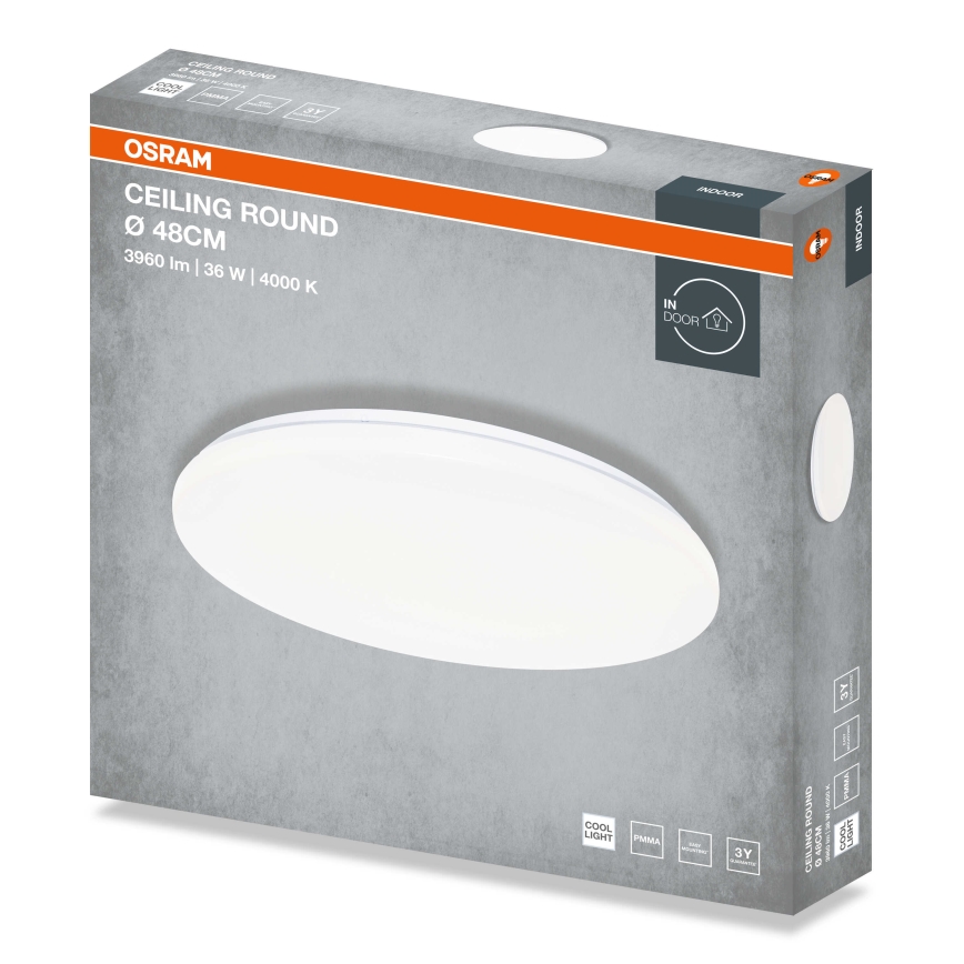 Osram - LED Deckenleuchte CEILING ROUND LED/36W/230V 4000K Ø 48 cm weiß