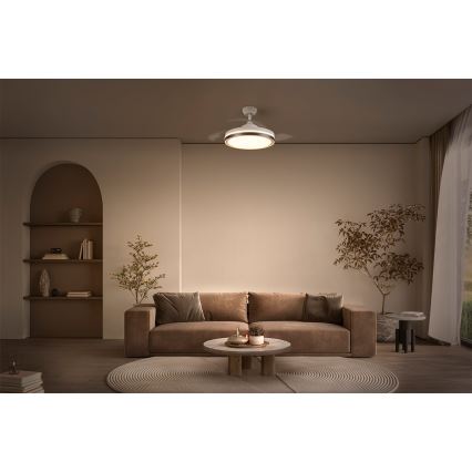 Osram - LED-Deckenleuchte mit Ventilator LED/66W/230V 3000/4000/6500K weiß + Fernbedienung