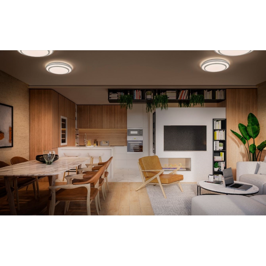 Osram - LED-Deckenleuchte ORBIS BERLIN LED/16W/230V Ø 29,3 cm silber