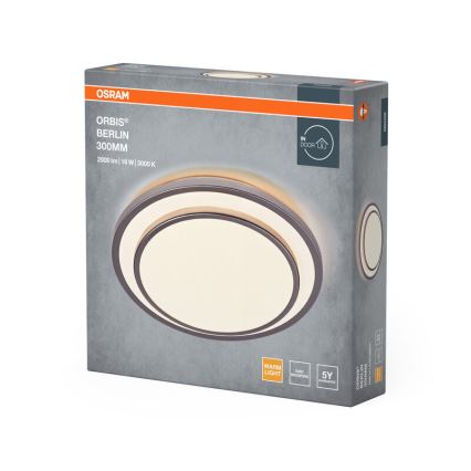 Osram - LED-Deckenleuchte ORBIS BERLIN LED/16W/230V Ø 29,3 cm silber