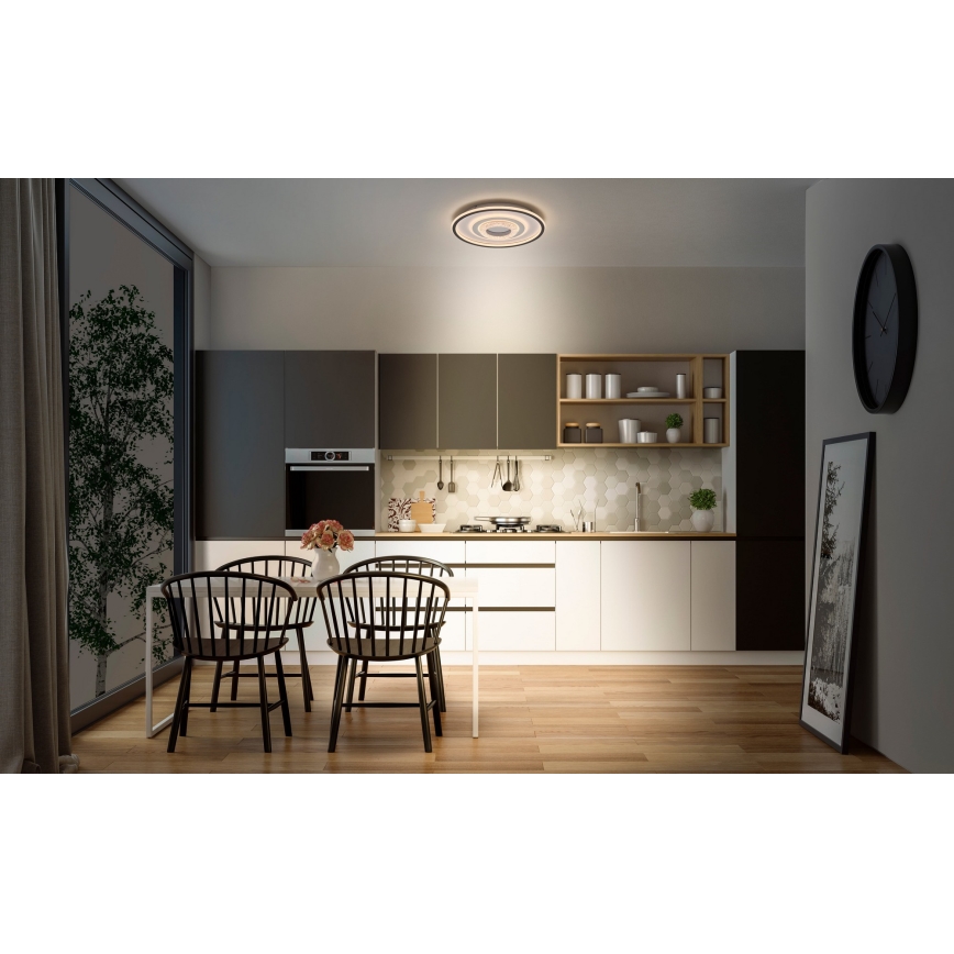 Osram - LED Deckenleuchte ORBIS CRISTALLY LED/50W/230V 2700/4000/6000K Ø 43 cm weiß/schwarz