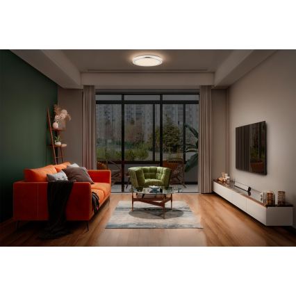 Osram - LED-Deckenleuchte ORBIS HELMAN LED/16W/230V Ø 29,5 cm silber