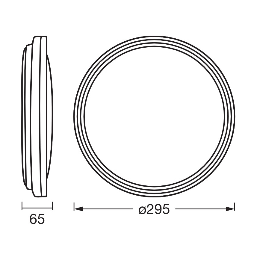 Osram - LED-Deckenleuchte ORBIS HELMAN LED/16W/230V Ø 29,5 cm silber