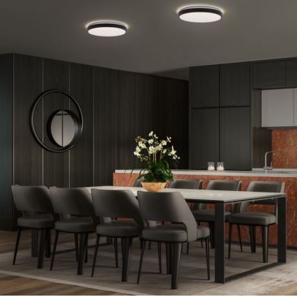 Osram - LED-Deckenleuchte ORBIS LONDON LED/24W/230V Ø 39,5 cm schwarz