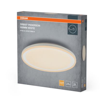 Osram - LED-Deckenleuchte ORBIS PEDERSON LED/36W/230V Ø 55 cm Weiß