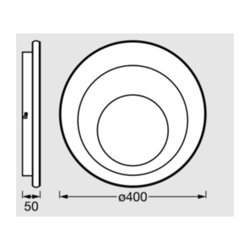 Osram - LED-Deckenleuchte ORBIS SPIRAL LED/27W/230V Ø 40 cm weiß