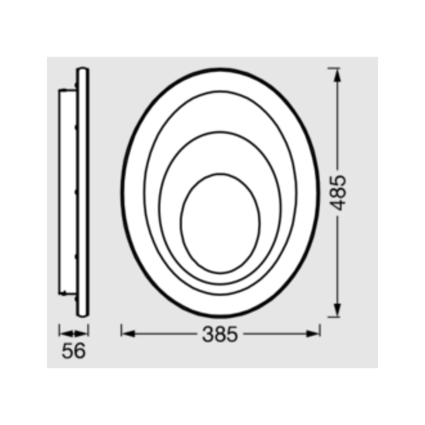 Osram - LED-Deckenleuchte ORBIS SPIRAL LED/37W/230V weiß